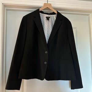 Ann Taylor | Classic Black Suit Jacket - 2 Button Suit Coat - size 16